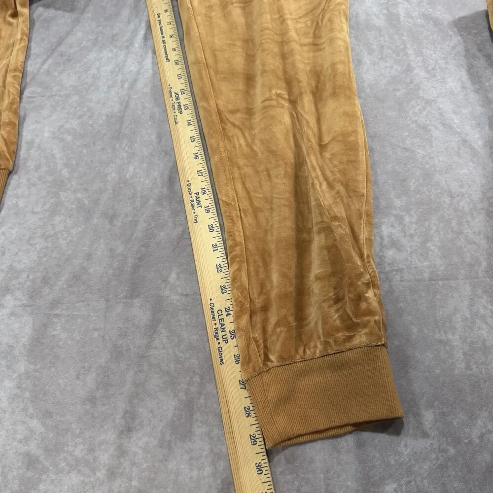 Vintage Sean John 2XL Y2K Velvet Velour Tracksuit Set Pants Hoodie Brown